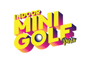 ポルト：UVライトコース付き18ホール屋内ミニゴルフチケット