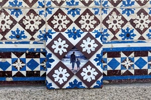 ポルト：アズレージョ風の写真フレームペイントワークショップへようこそ