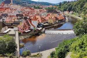 Prag: Dagstur til Český Krumlov og České Budějovice med fotografering