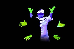 Praha: Underground Black Light Theatre -interaktiivinen esitys