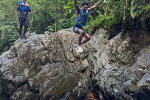 El Yunque Rainforest Berømt vannsklie, fossefall