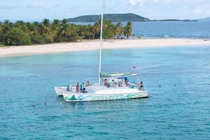 De Fajardo: Passeio de catamarã para mergulho com snorkel em Icacos