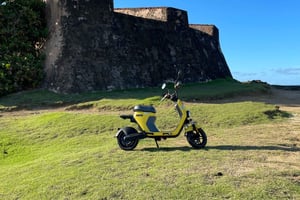 Закат и свечение на Сан-Хуанском электровелосипеде