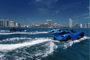 San Juan: WATER JET CAR- Blue McLaren Experience