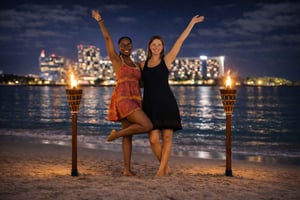 VIP Glow Salsa-avondervaring op Condado Prime Beach