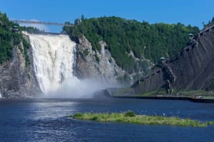 Quebec City: Montmorency Falls and Microbrewery eBike Tour