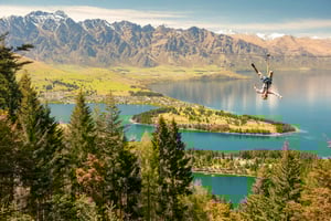 Queenstown: Aventura de 3 horas en tirolina con 6 líneas
