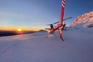 Queenstown: Helikoptertur ved solnedgang og alpin landing i Remarkables