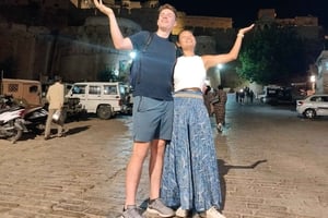 Ontdek Jaisalmer bij nacht (2 uur durende rondleiding met gids)