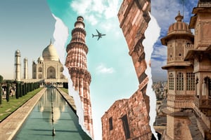 Från Delhi: 6-dagars Golden Triangle-tur med Udaipur-4 städer