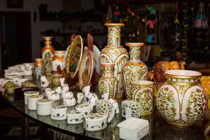 Delhistä/Agrasta/Jaipurista: Jaipur ja Japur-Taipur: Puoli päivää yksityistä ostoskierrosta.