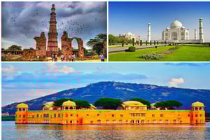 Delhistä: Yksityinen 3 päivän Kultainen kolmio -kierros hotelleilla