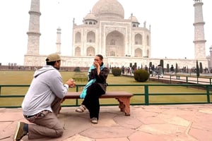 Au départ de Jaipur : visite privative du Taj Mahal, du fort d'Agra et du Baby Taj