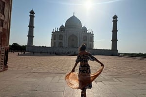 Desde Nueva Delhi: Visita al Taj Mahal al amanecer con caída en Jaipur.