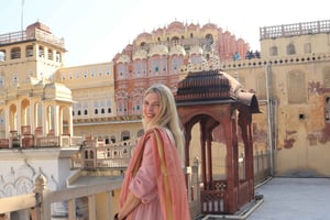 Jaipur: Privat fotosession ved Hawa Mahal med lokal guide