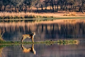 Fra Jaipur: Ranthambore dagstur med jeep og Canter Safari