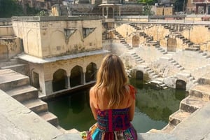 El trío real de Jaipur: coche con aire acondicionado, tuk-tuk y tour cultural guiado