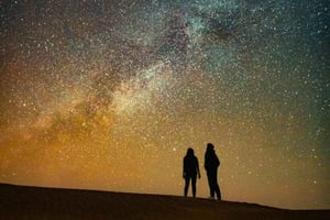 Beleef miljarden sterren met een woestijn- en kamelensafari