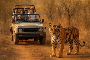 Ranthambore: åpen galoppsafari med guide