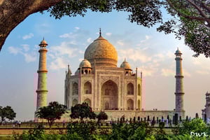 Hopp over køen: Taj Mahal og Agra i soloppgang fra Jaipur