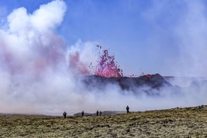 Fra Reykjavík: Dagstur til vulkaner og blå lagune