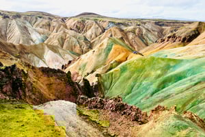 Landmannalaugar: Helicopter tour with 3 Landings