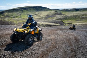Reykjavik: Omvisning på landsbygda med ATV og transport