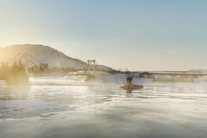 Reykjavik: Golden Circle-tur og inngang til Laugarás-lagunen