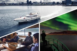 Reykjavik: Nordlyscruise med motorbåt