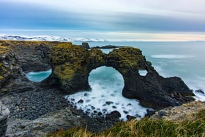 Península de Snæfellsnes e caverna de lava Vatnshellir - TOUR particular