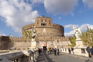 Rom: Indgangsbillet til Castel Sant'Angelo med audioguide