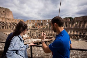 Roma: Colosseum med arenagulv, Palatinerhøyden og Forum-tur