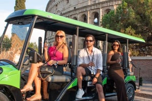 Rome: Golf Cart Tour with Authentic Gelato Tasting