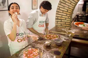 Roma: aula prática de pizza com mixologia Spritz