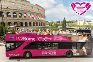 Rome: Hop-on Hop-off Sightseeing Bus Tour with Audioguide