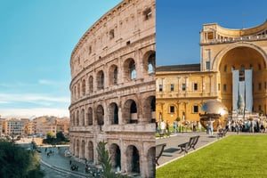 Rom på én dag: Kombinationstur til Colosseum og Vatikanet