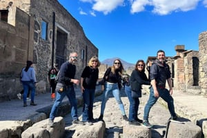 Rzym: Wycieczka do Pompejów z winem i lunchem szybkim pociągiem