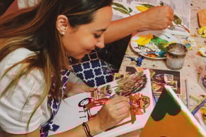 Rom: Tipsy Painting Class med fin vin og kunst