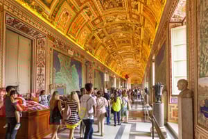 ローマ・バチカンツアー：博物館、システィーナ礼拝堂、バジリカ入場