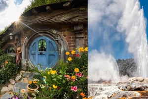 Auckland: Hobbiton and Rotorua Day Tour including Te Puia