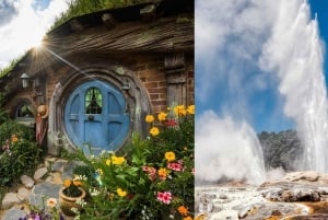 Auckland: Excursão de um dia a Hobbiton e Rotorua incluindo Te Puia