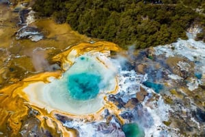 Rotorua: Zweefvliegtuigvlucht met landing op Orakei Korako