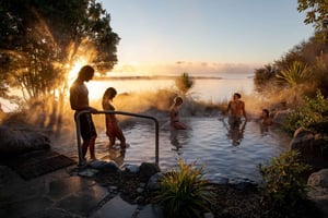 Polynesian Spa Rotorua: luxe warmwaterbronbad bij het meer