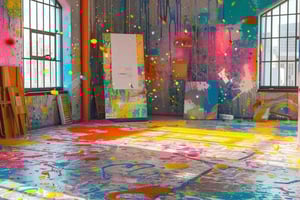 Сан-Диего: Опыт рисования брызгами