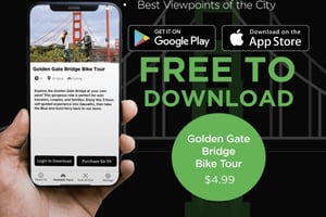 Golden Gate-bron: App för självguidad rundtur - ljud + skrift