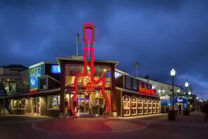 Refeição no Hard Rock Cafe San Francisco no Pier 39