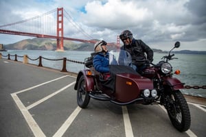 San Francisco: City Sunset Tour Vintage Sidecarilla