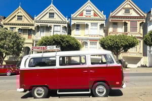 San Francisco: Original 3-timers byrundvisning i Volkswagen-bus