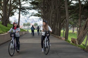 San Francisco: 1 dag självguidad cykeluthyrning