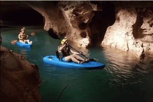 Belize Stad: Grot kajakken, Zipline en Crystal Cave Tour